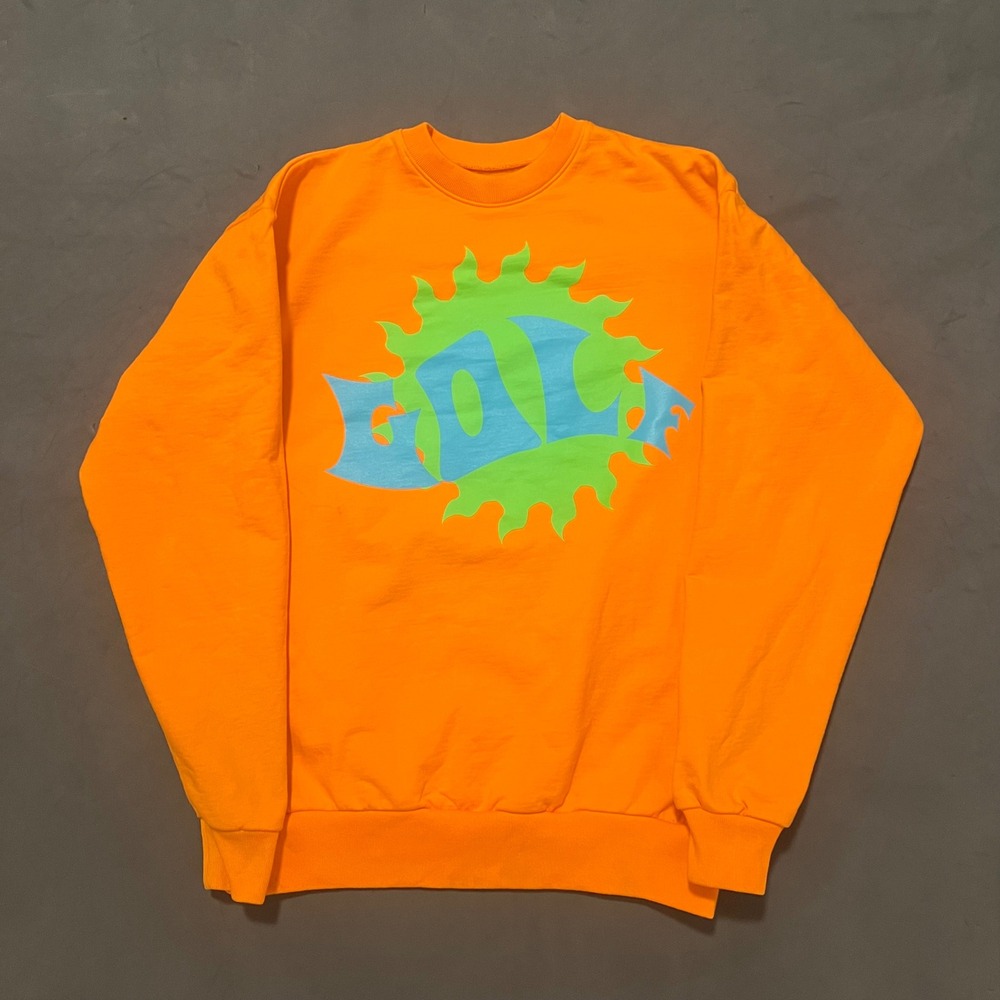 GOLF Wang Tyler the Creator Crewneck Sweatshirt Orange Men's Medium Pullover